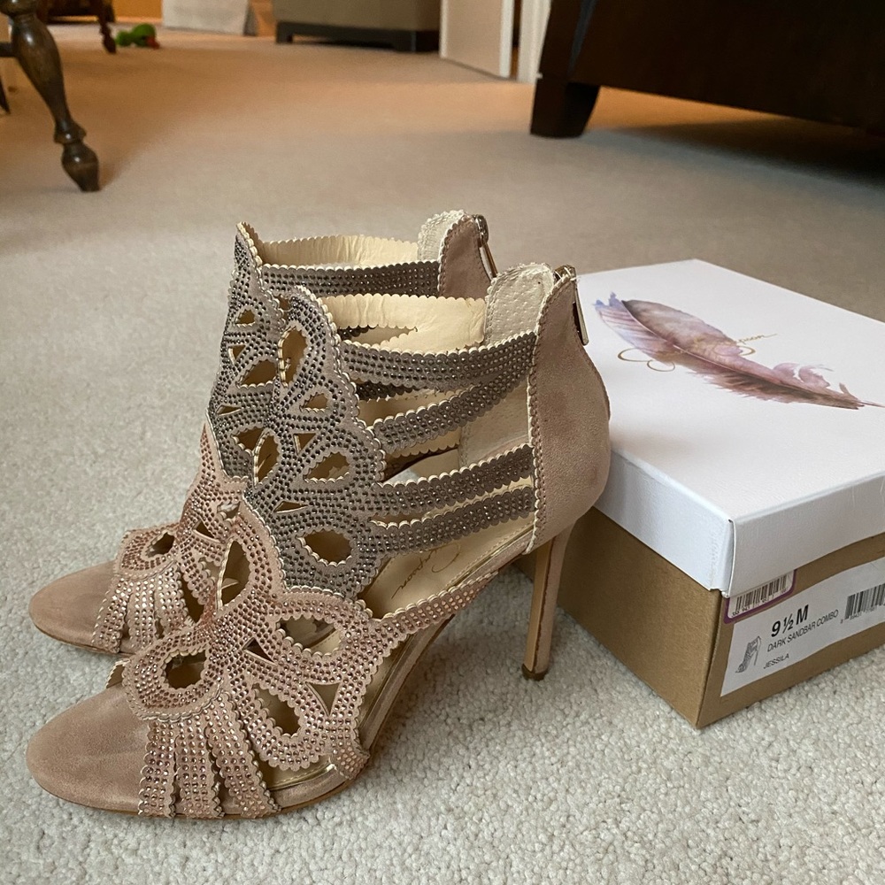 Jessica Simpson sparkly Heels